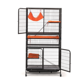 4 Tiers Of Pet Cages, Cat Cages With Ladders, Rabbit Cages