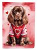 Sussex Spaniel My Valentine Garden Flag Mailbox Flag Decorative Yard Flag Banner Outside Patio Artwork Yard Flower Beds, Garden Size, Multicolor