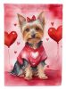 Silky Terrier My Valentine Garden Flag Mailbox Flag Decorative Yard Flag Banner Outside Patio Artwork Yard Flower Beds, Garden Size, Multicolor