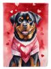 Rottweiler My Valentine Garden Flag Mailbox Flag Decorative Yard Flag Banner Outside Patio Artwork Yard Flower Beds, Garden Size, Multicolor