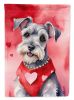 Schnauzer My Valentine Garden Flag Mailbox Flag Decorative Yard Flag Banner Outside Patio Artwork Yard Flower Beds, Garden Size, Multicolor