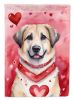 Anatolian Shepherd Dog My Valentine Garden Flag Mailbox Flag Decorative Yard Flag Banner Outside Patio Artwork Yard Flower Beds, Garden Size