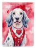 English Setter My Valentine Garden Flag Mailbox Flag Decorative Yard Flag Banner Outside Patio Artwork Yard Flower Beds, Garden Size, Multicolor