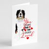 Bernese Mountain Dog #2 so Loved Greeting Cards Pack of 8 Blank Cards with Envelopes Whimsical A7 Size 5x7 Blank Note Cards