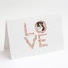 Bernese Mountain Dog Love Greeting Cards Pack of 8 Blank Cards with Envelopes Whimsical A7 Size 5x7 Blank Note Cards