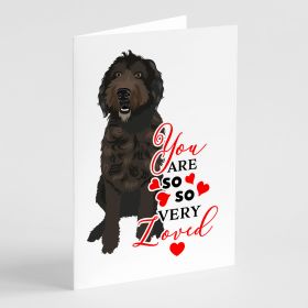 Doodle Chocolate #1 so Loved Greeting Cards Pack of 8 Blank Cards with Envelopes Whimsical A7 Size 5x7 Blank Note Cards