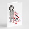 Doodle Silver #1 so Loved Greeting Cards Pack of 8 Blank Cards with Envelopes Whimsical A7 Size 5x7 Blank Note Cards