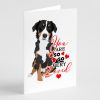 Bernese Mountain Dog Puppy #2 so Loved Greeting Cards Pack of 8 Blank Cards with Envelopes Whimsical A7 Size 5x7 Blank Note Cards