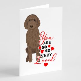 Doodle Chocolate #2 so Loved Greeting Cards Pack of 8 Blank Cards with Envelopes Whimsical A7 Size 5x7 Blank Note Cards