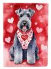 Kerry Blue Terrier My Valentine House Flag Large Porch Sleeve Pole Decorative Outside Yard Banner Artwork Wall Hanging, Polyester, House Size