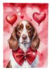 Welsh Springer Spaniel My Valentine House Flag Large Porch Sleeve Pole Decorative Outside Yard Banner Artwork Wall Hanging, Polyester, House Size