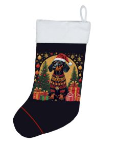 Black and Tan Dachshund Christmas Christmas Stocking Fireplace Hanging Stockings Christmas Season Party Decor Family Holiday Decorations