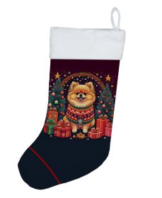 Pomeranian Christmas Christmas Stocking Fireplace Hanging Stockings Christmas Season Party Decor Family Holiday Decorations