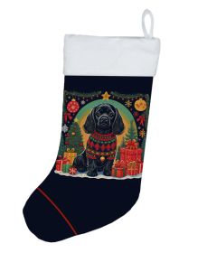 Black Cocker Spaniel Christmas Christmas Stocking Fireplace Hanging Stockings Christmas Season Party Decor Family Holiday Decorations