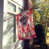 Mastiff My Valentine House Flag Large Porch Sleeve Pole Decorative Outside Yard Banner Artwork Wall Hanging, Polyester, House Size, Multicolor