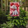 Coton de Tulear My Valentine Garden Flag Mailbox Flag Decorative Yard Flag Banner Outside Patio Artwork Yard Flower Beds, Garden Size, Multicolor