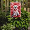 Kuvasz My Valentine Garden Flag Mailbox Flag Decorative Yard Flag Banner Outside Patio Artwork Yard Flower Beds, Garden Size, Multicolor