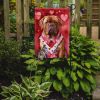 Dogue de Bordeaux My Valentine Garden Flag Mailbox Flag Decorative Yard Flag Banner Outside Patio Artwork Yard Flower Beds, Garden Size, Multicolor