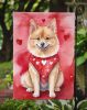 Finnish Spitz My Valentine Garden Flag Mailbox Flag Decorative Yard Flag Banner Outside Patio Artwork Yard Flower Beds, Garden Size, Multicolor