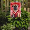 Bullmastiff My Valentine Garden Flag Mailbox Flag Decorative Yard Flag Banner Outside Patio Artwork Yard Flower Beds, Garden Size, Multicolor