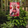 Silky Terrier My Valentine Garden Flag Mailbox Flag Decorative Yard Flag Banner Outside Patio Artwork Yard Flower Beds, Garden Size, Multicolor