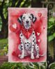 Dalmatian My Valentine Garden Flag Mailbox Flag Decorative Yard Flag Banner Outside Patio Artwork Yard Flower Beds, Garden Size, Multicolor