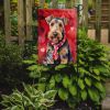 Airedale Terrier My Valentine Garden Flag Mailbox Flag Decorative Yard Flag Banner Outside Patio Artwork Yard Flower Beds, Garden Size, Multicolor