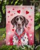 German Shorthaired Pointer My Valentine Garden Flag Mailbox Flag Decorative Yard Flag Banner Outside Patio Artwork Yard Flower Beds, Garden Size