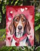 American English Coonhound My Valentine Garden Flag Mailbox Flag Decorative Yard Flag Banner Outside Patio Artwork Yard Flower Beds, Garden Size