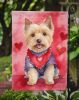 Norwich Terrier My Valentine Garden Flag Mailbox Flag Decorative Yard Flag Banner Outside Patio Artwork Yard Flower Beds, Garden Size, Multicolor