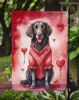 Curly-Coated Retriever My Valentine Garden Flag Mailbox Flag Decorative Yard Flag Banner Outside Patio Artwork Yard Flower Beds, Garden Size