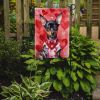 Miniature Pinscher My Valentine Garden Flag Mailbox Flag Decorative Yard Flag Banner Outside Patio Artwork Yard Flower Beds, Garden Size, Multicolor