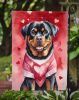 Rottweiler My Valentine Garden Flag Mailbox Flag Decorative Yard Flag Banner Outside Patio Artwork Yard Flower Beds, Garden Size, Multicolor