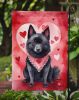 Schipperke My Valentine Garden Flag Mailbox Flag Decorative Yard Flag Banner Outside Patio Artwork Yard Flower Beds, Garden Size, Multicolor