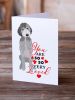 Doodle Silver #1 so Loved Greeting Cards Pack of 8 Blank Cards with Envelopes Whimsical A7 Size 5x7 Blank Note Cards