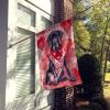 Great Dane My Valentine House Flag Large Porch Sleeve Pole Decorative Outside Yard Banner Artwork Wall Hanging, Polyester, House Size, Multicolor