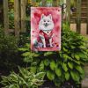 American Eskimo My Valentine Garden Flag Mailbox Flag Decorative Yard Flag Banner Outside Patio Artwork Yard Flower Beds, Garden Size, Multicolor