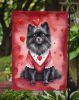 Pomeranian My Valentine Garden Flag Mailbox Flag Decorative Yard Flag Banner Outside Patio Artwork Yard Flower Beds, Garden Size, Multicolor