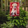 Yellow Labrador Retriever My Valentine Garden Flag Mailbox Flag Decorative Yard Flag Banner Outside Patio Artwork Yard Flower Beds, Garden Size