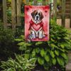 Saint Bernard My Valentine Garden Flag Mailbox Flag Decorative Yard Flag Banner Outside Patio Artwork Yard Flower Beds, Garden Size, Multicolor