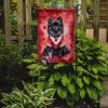 Pomeranian My Valentine Garden Flag Mailbox Flag Decorative Yard Flag Banner Outside Patio Artwork Yard Flower Beds, Garden Size, Multicolor