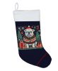 White English Bulldog Christmas Christmas Stocking Fireplace Hanging Stockings Christmas Season Party Decor Family Holiday Decorations