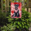 Giant Schnauzer My Valentine Garden Flag Mailbox Flag Decorative Yard Flag Banner Outside Patio Artwork Yard Flower Beds, Garden Size, Multicolor