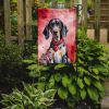 Bluetick Coonhound My Valentine Garden Flag Mailbox Flag Decorative Yard Flag Banner Outside Patio Artwork Yard Flower Beds, Garden Size, Multicolor