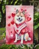 Akita My Valentine Garden Flag Mailbox Flag Decorative Yard Flag Banner Outside Patio Artwork Yard Flower Beds, Garden Size, Multicolor