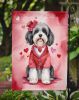 Tibetan Terrier My Valentine Garden Flag Mailbox Flag Decorative Yard Flag Banner Outside Patio Artwork Yard Flower Beds, Garden Size, Multicolor