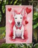 English Bull Terrier My Valentine Garden Flag Mailbox Flag Decorative Yard Flag Banner Outside Patio Artwork Yard Flower Beds, Garden Size, Multicolor