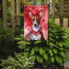 Basenji My Valentine Garden Flag Mailbox Flag Decorative Yard Flag Banner Outside Patio Artwork Yard Flower Beds, Garden Size, Multicolor