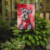 Schnauzer My Valentine Garden Flag Mailbox Flag Decorative Yard Flag Banner Outside Patio Artwork Yard Flower Beds, Garden Size, Multicolor