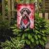 German Wirehaired Pointer My Valentine Garden Flag Mailbox Flag Decorative Yard Flag Banner Outside Patio Artwork Yard Flower Beds, Garden Size